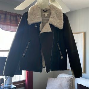 H&M Suede Biker Jacket